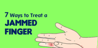 get rid of jammed finger