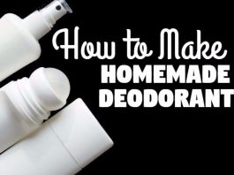 How to make homemade deodorant