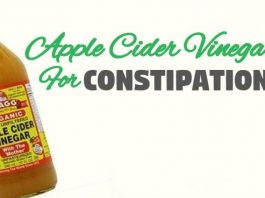 how to get rid of constipation using apple cider vinegar
